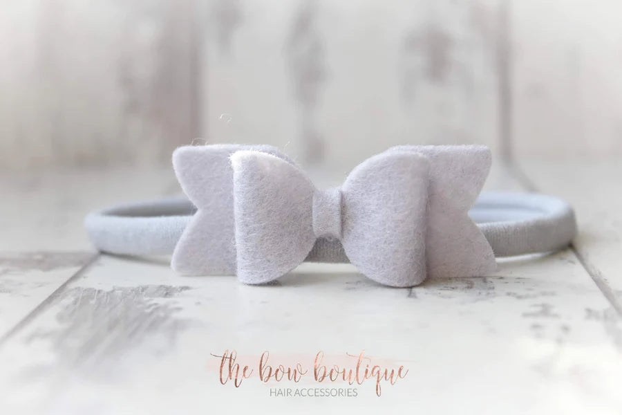 Small chunky felt bows | 25 Colours | Clip or headband