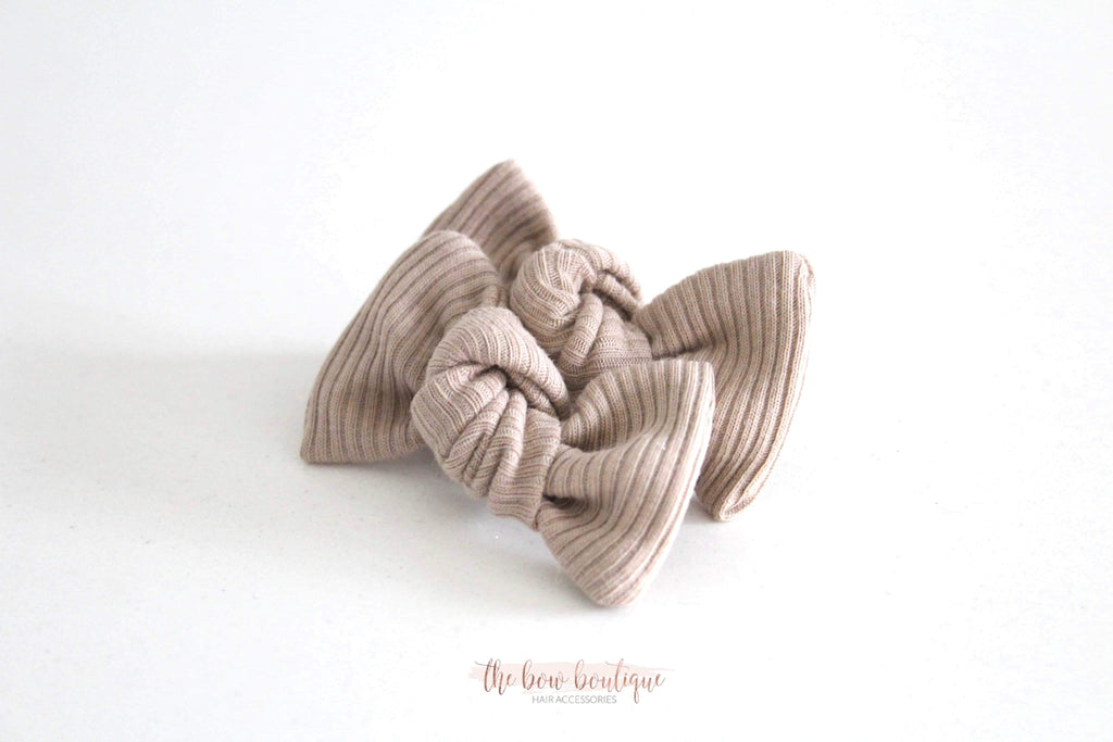 Jersey ribbed knot bows | 20 Colours