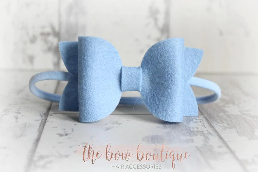 Large deluxe felt bows | 25 Colours