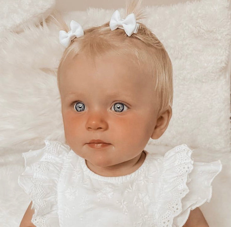 Mini pinch bows | 35 Colours | Clips, headband & bobbles