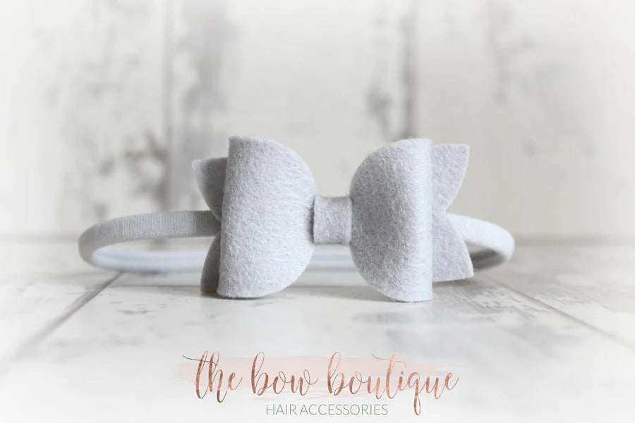Medium deluxe felt bows | 25 Colours | Clip or headband
