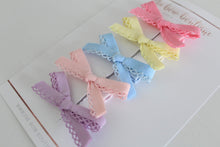 Load image into Gallery viewer, Summer hand tied dainty set I clips or headbands