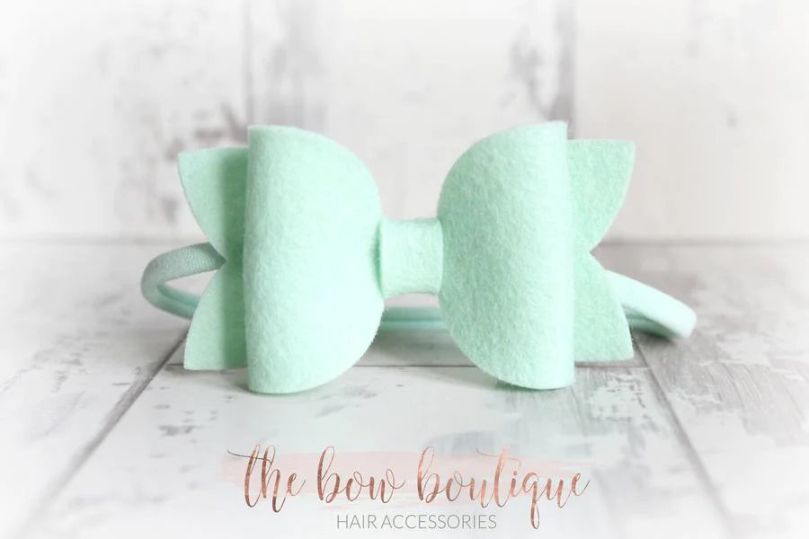 Large deluxe felt bows | 25 Colours