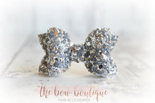 Load image into Gallery viewer, Mini deluxe glitter bows (25 Colours)