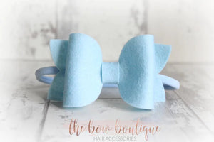 Large deluxe felt bows (25 Colours)