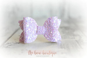 Mini deluxe glitter bows (25 Colours)