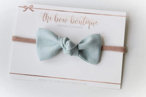 Linen knot bows - 10 Colours