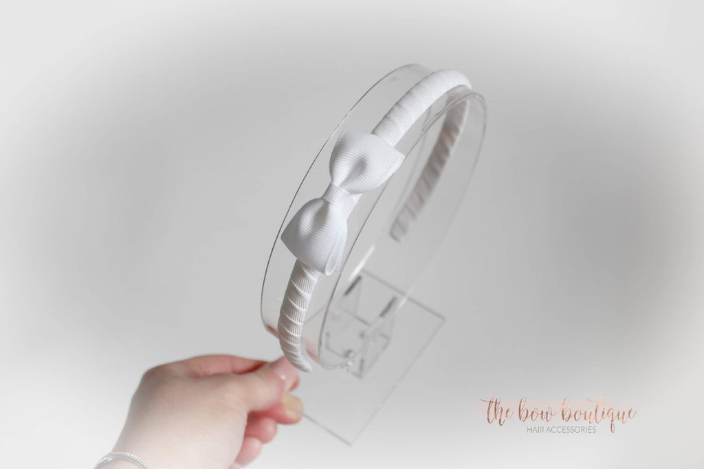 Pinch bow Alice headband | 17 colours