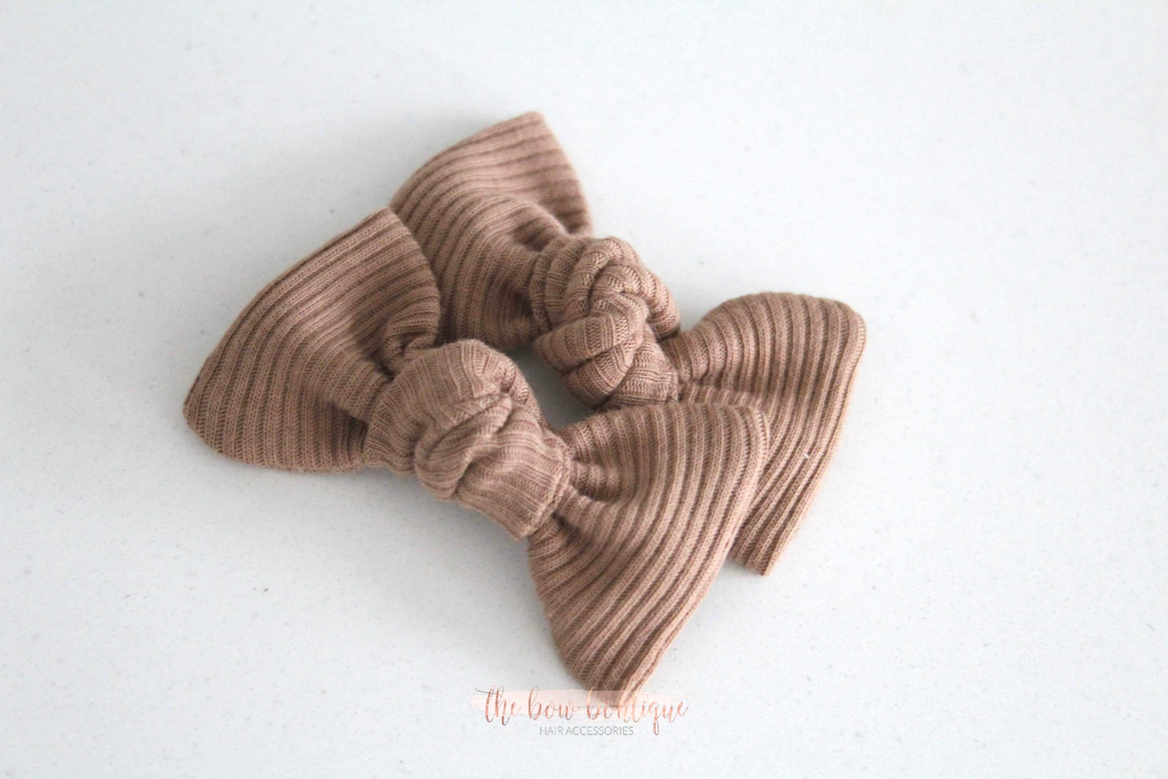 Jersey ribbed knot bows | 20 Colours