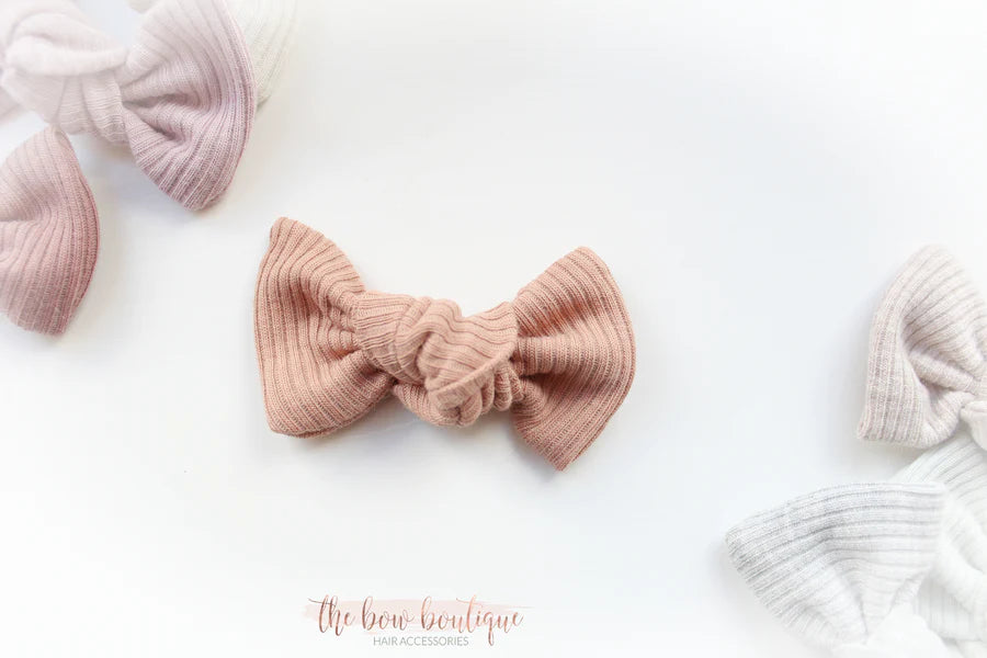 Jersey ribbed knot bows | 20 Colours