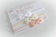 Load image into Gallery viewer, Pinch bow headband set