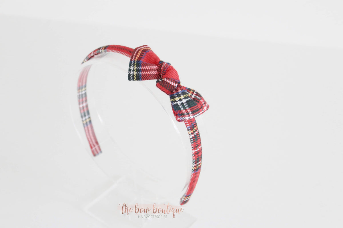 Tartan Alice headband