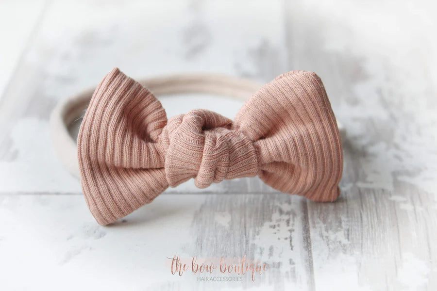 Jersey ribbed knot bows | 20 Colours