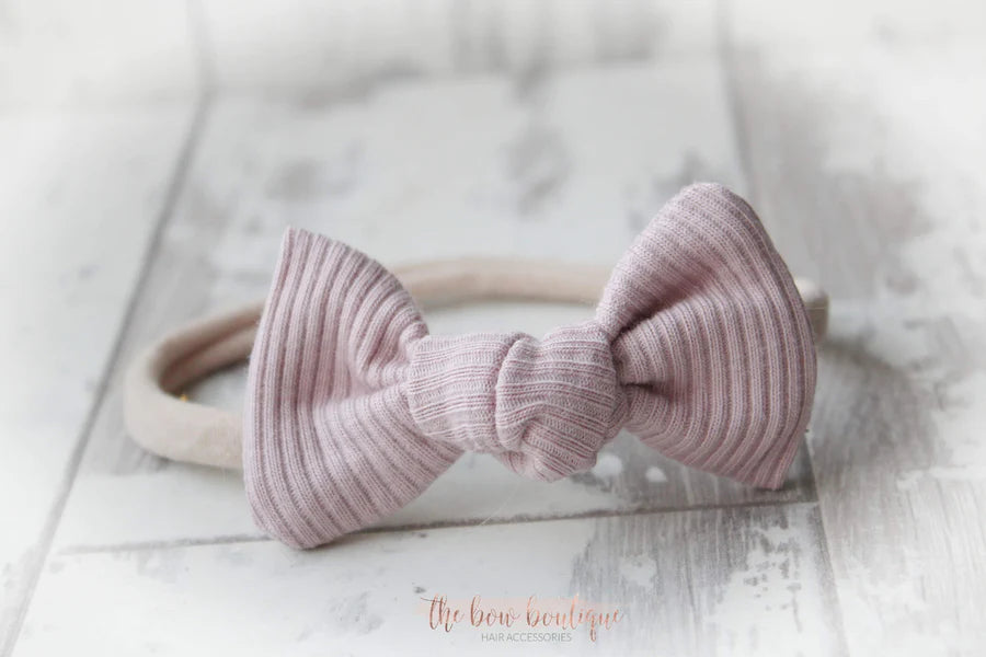 Jersey ribbed knot bows | 20 Colours