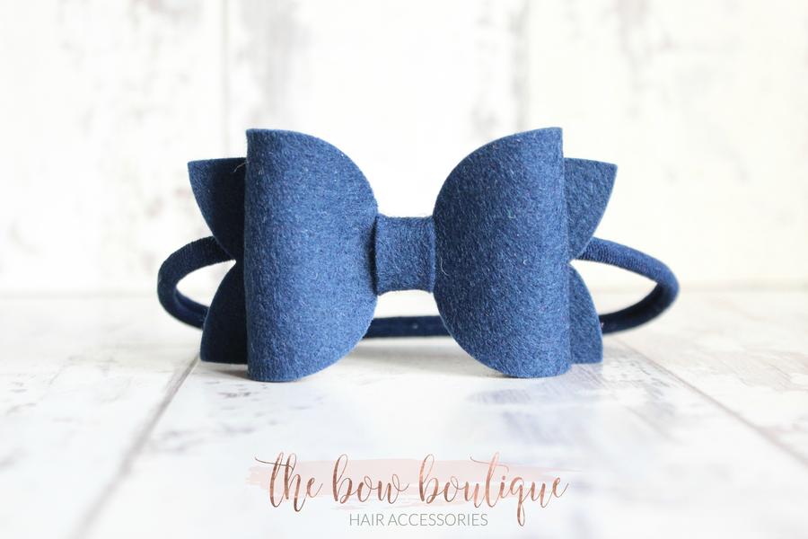 Large deluxe felt bows | 25 Colours