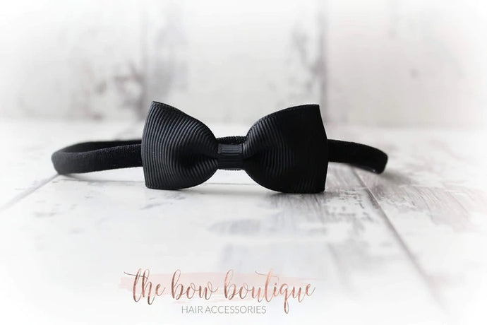Black pinch bows - Clip, headband or bobbles