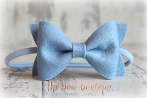 Large luxury felt bows (25 Colours)