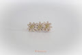 Delicate beige & gold daisy flowers | Clip or headband