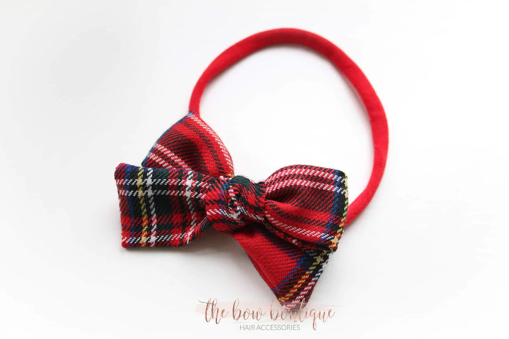 Tartan bow | Clip, headband or bobble