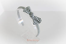 Load image into Gallery viewer, School gingham knot Alice headbands - 7 colours.
