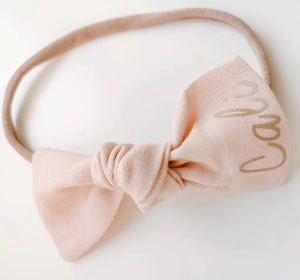 Linen knot bows - 10 Colours