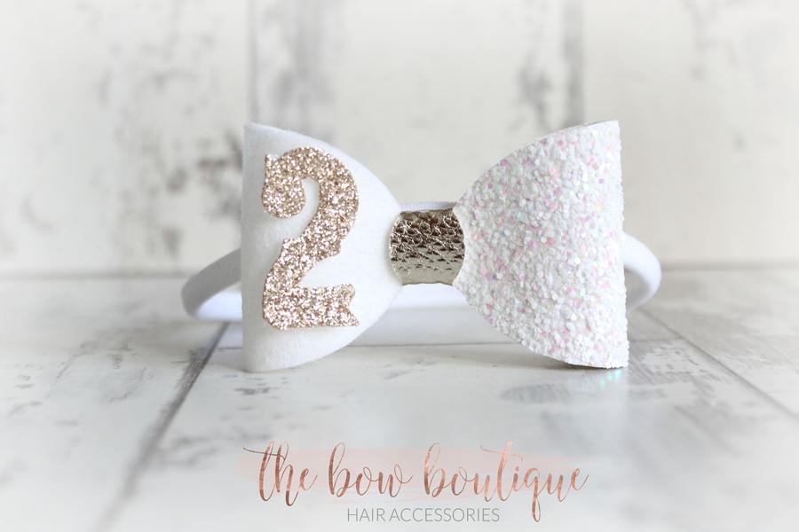 Birthday bows | Clip or headband | 8 Colours
