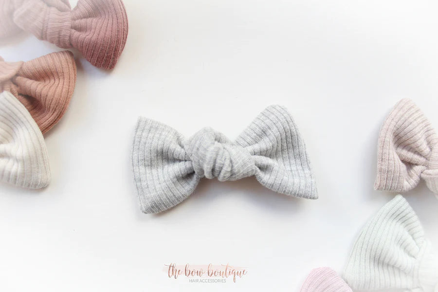 Jersey ribbed knot bows | 20 Colours