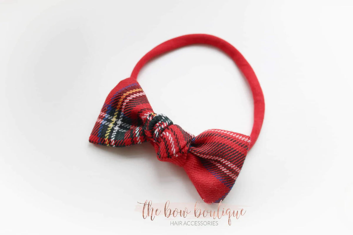 Tartan bow | Clip, headband or bobble