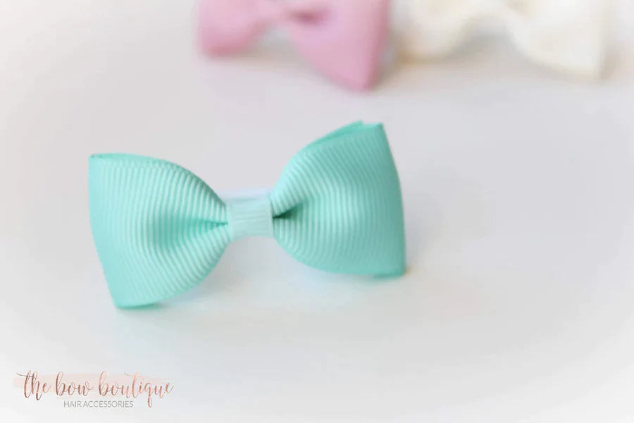 Pinch bow pigtail sets | 33 Colours | Clips or bobbles