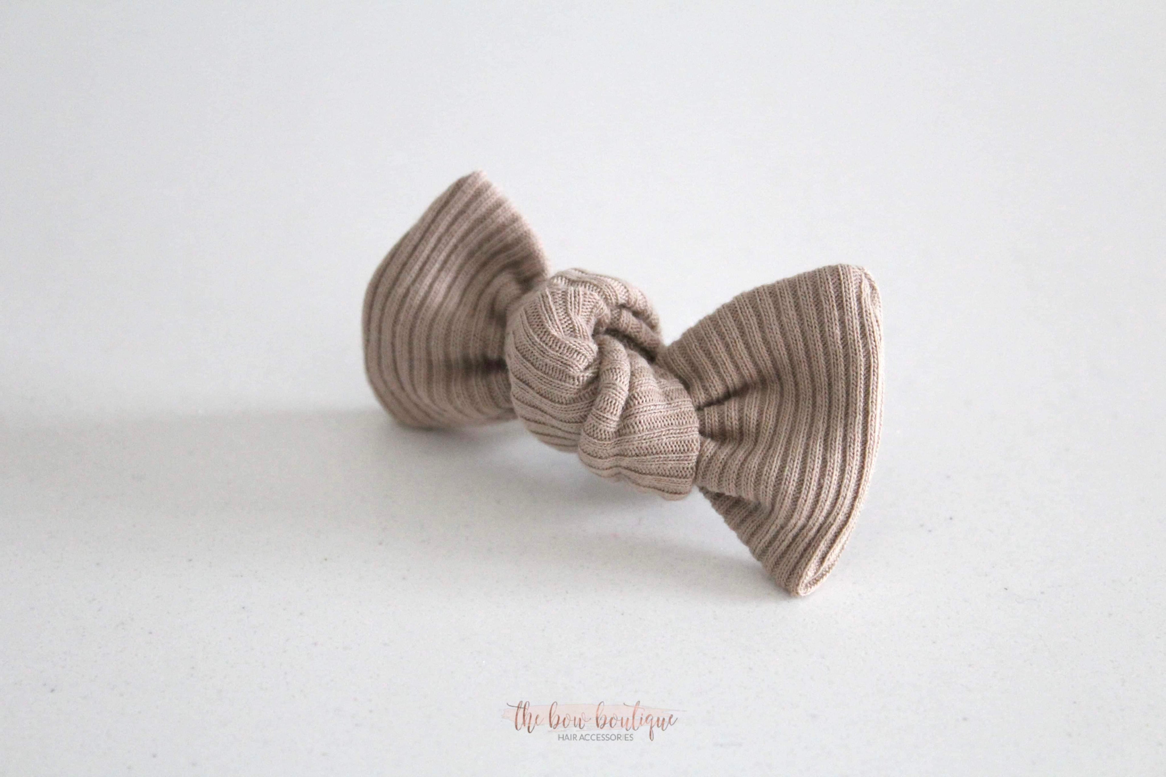 Jersey ribbed knot bows | 20 Colours