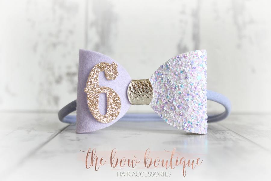 Birthday bows | Clip or headband | 8 Colours
