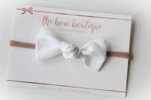 Linen knot bows - 10 Colours