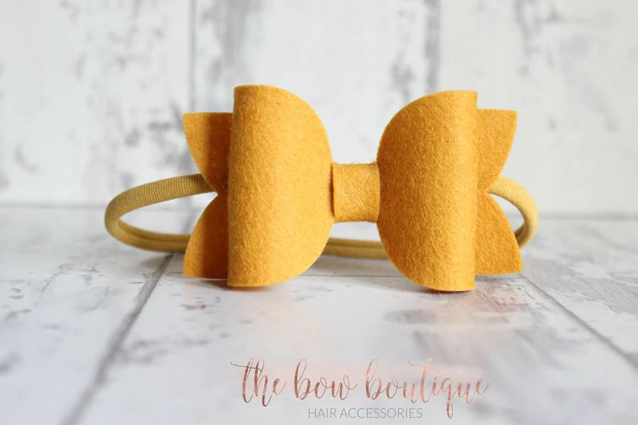Large deluxe felt bows | 25 Colours