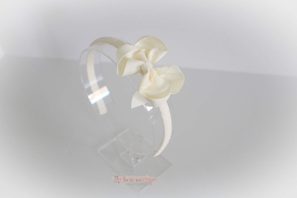 Ribbon bow alice band headband | 32 colours