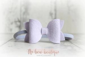 Medium deluxe felt bows (25 Colours)