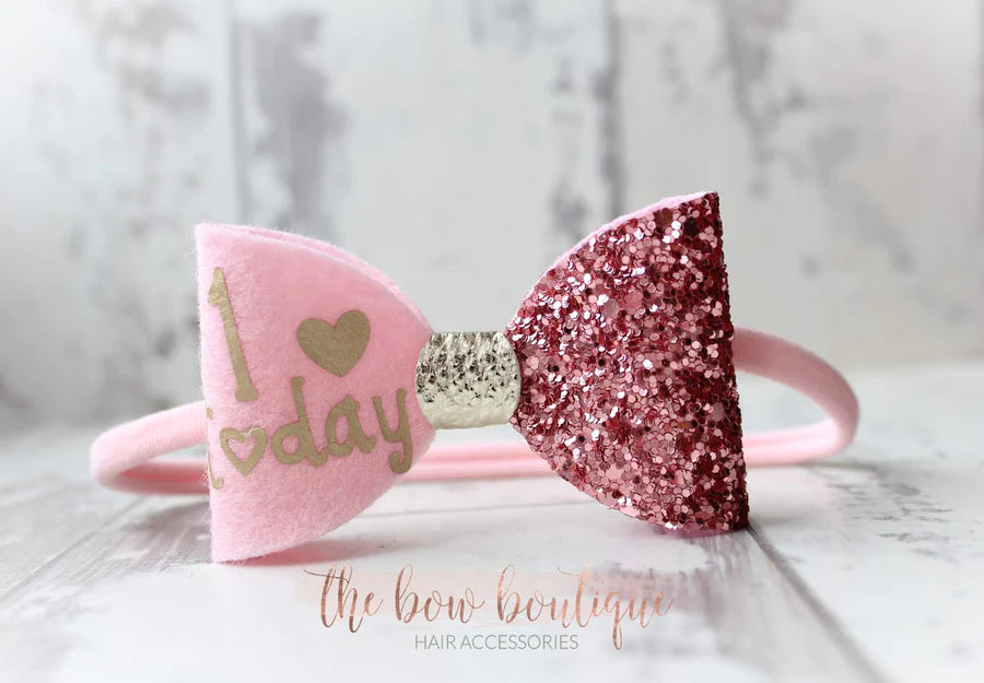 Birthday bows | Clip or headband | 2 colours