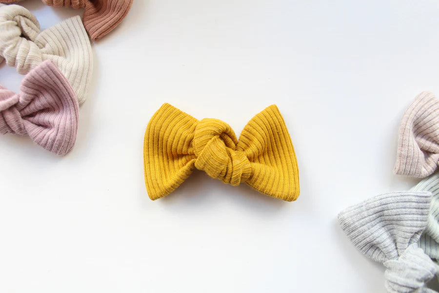 Jersey ribbed knot bows | 20 Colours