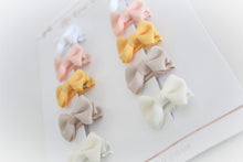 Load image into Gallery viewer, My first sunset bows 10 pigtail bows | clips or bobbles