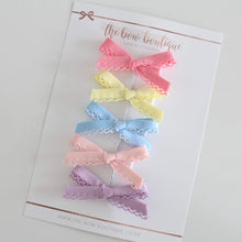 Load image into Gallery viewer, Summer hand tied dainty set I clips or headbands
