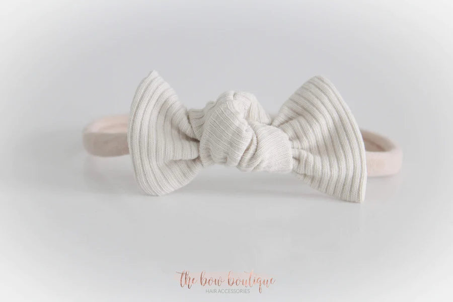 Jersey ribbed knot bows | 20 Colours
