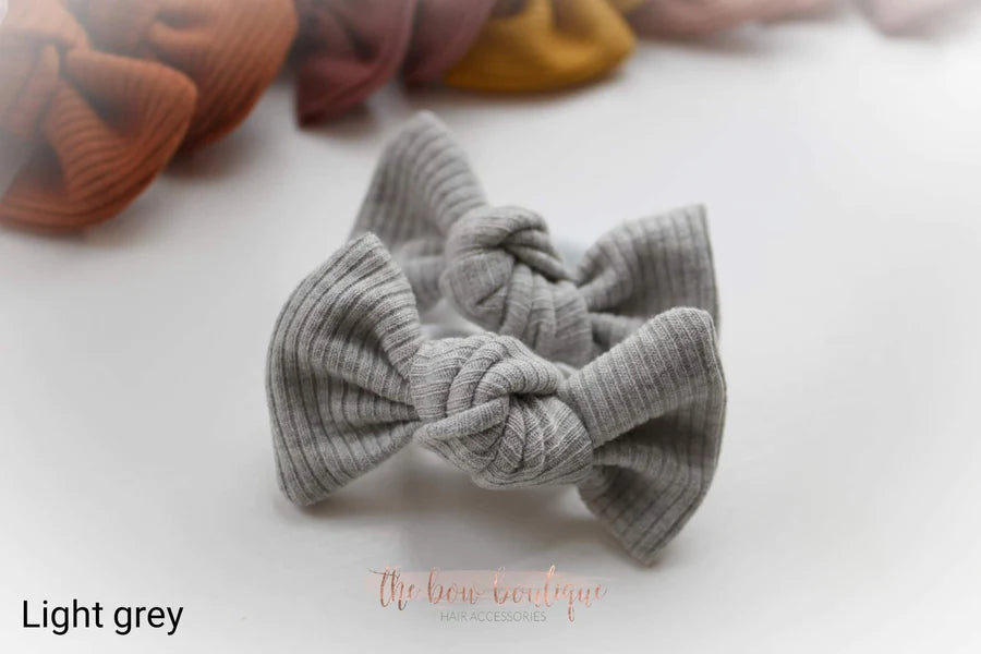Jersey ribbed knot bows | 20 Colours