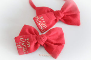 Valentines bows | option to personalise