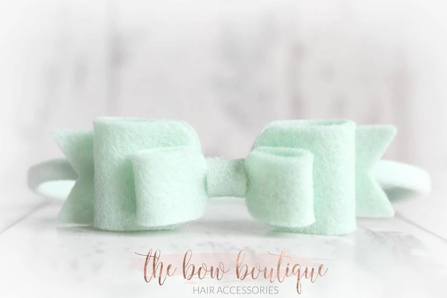 Double felt bows | 25 colours | Clip or headband
