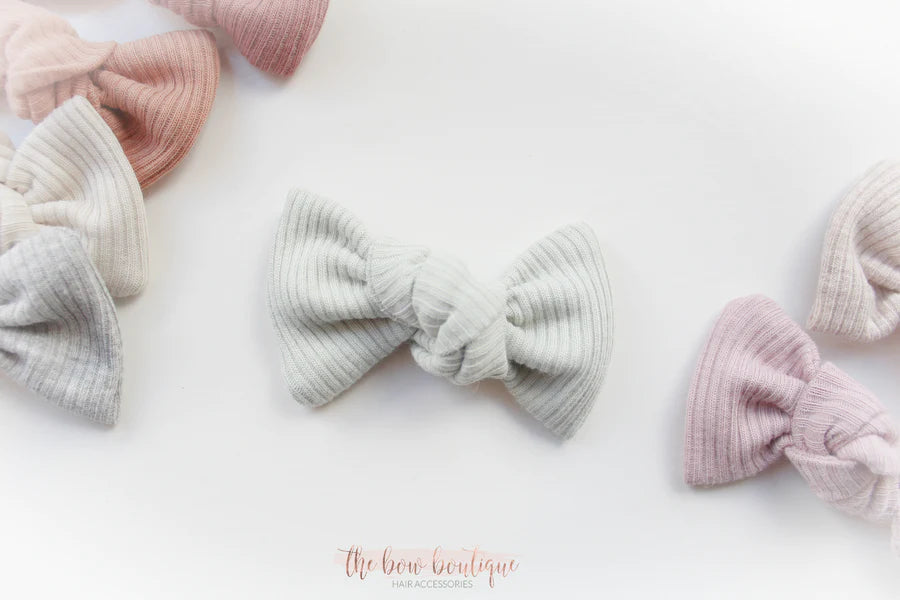 Jersey ribbed knot bows | 20 Colours