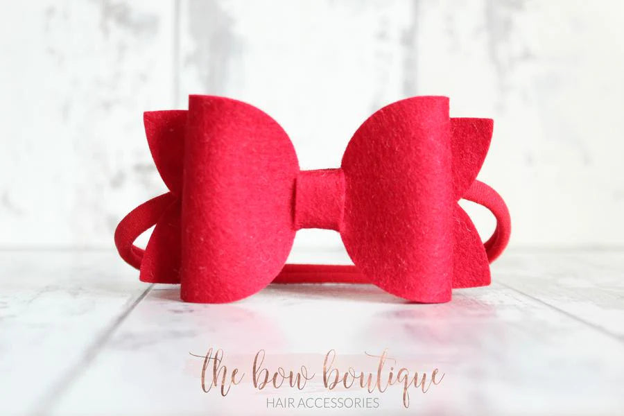 Large deluxe felt bows | 25 Colours