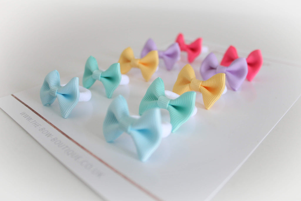 My first summer mini pinch pigtail set | clips or bobbles