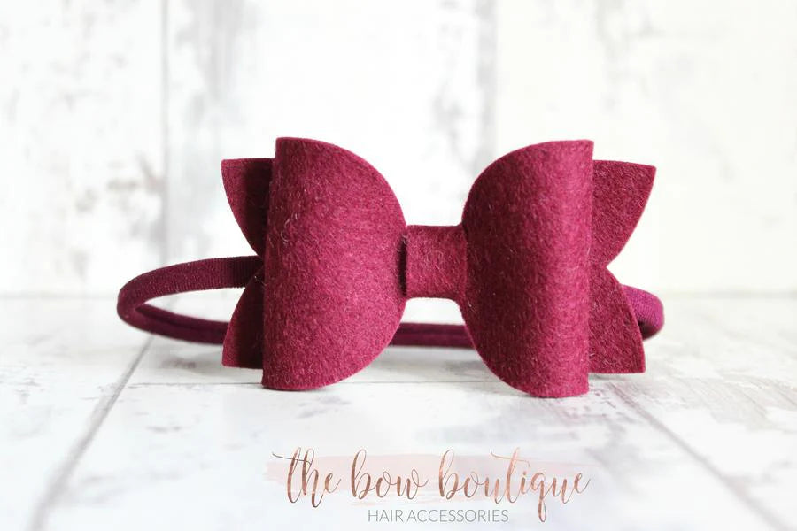 Large deluxe felt bows | 25 Colours