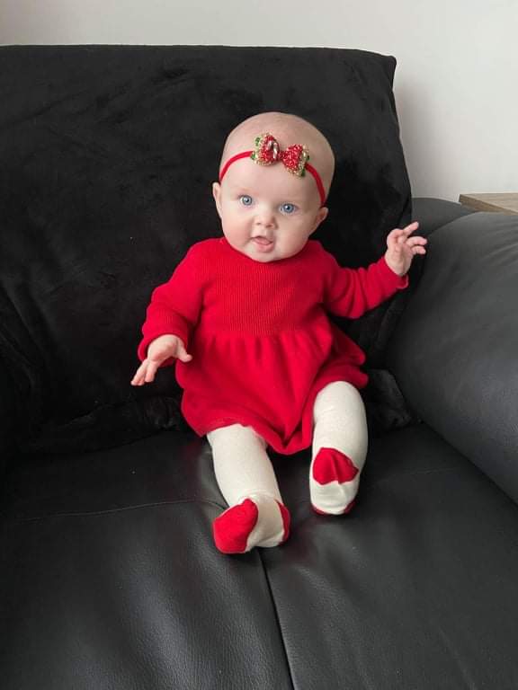 Christmas candy cane glitter bow | Clip or headband