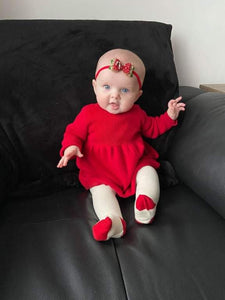 Christmas candy cane glitter bows