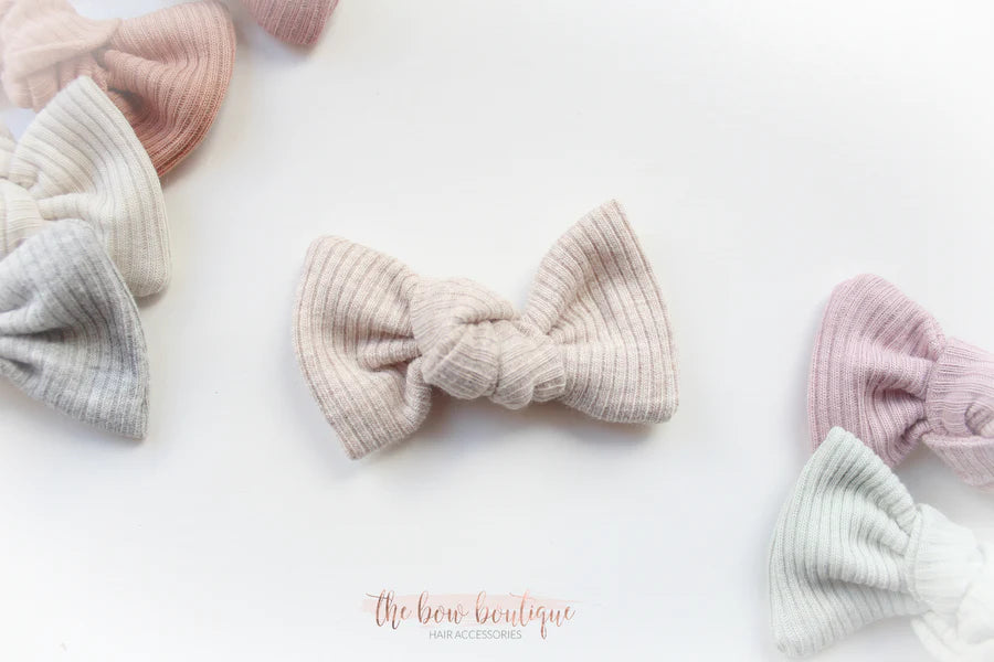 Jersey ribbed knot bows | 20 Colours